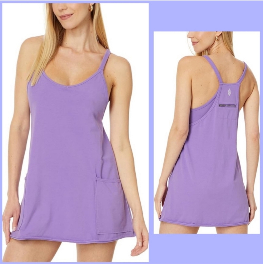 NWT FP Movement by Free People Hot Shot Mini Dress in Superberry